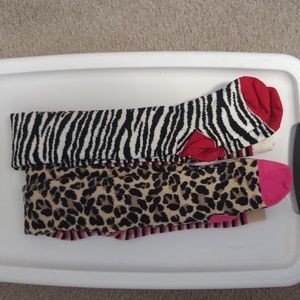 Hanna Andersson 2-pack cute animal print tights great condition Sz 3-4